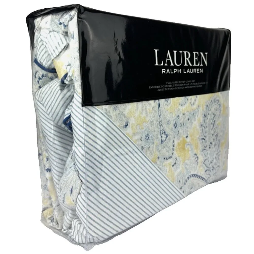NEW $270 Ralph Lauren Marisa Duvet Set!  Queen  Paisley Floral  Cover & 2 Shams